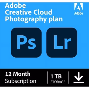 Adobe Creative Cloud Photography Plan 1TB storage Windows/macOS,